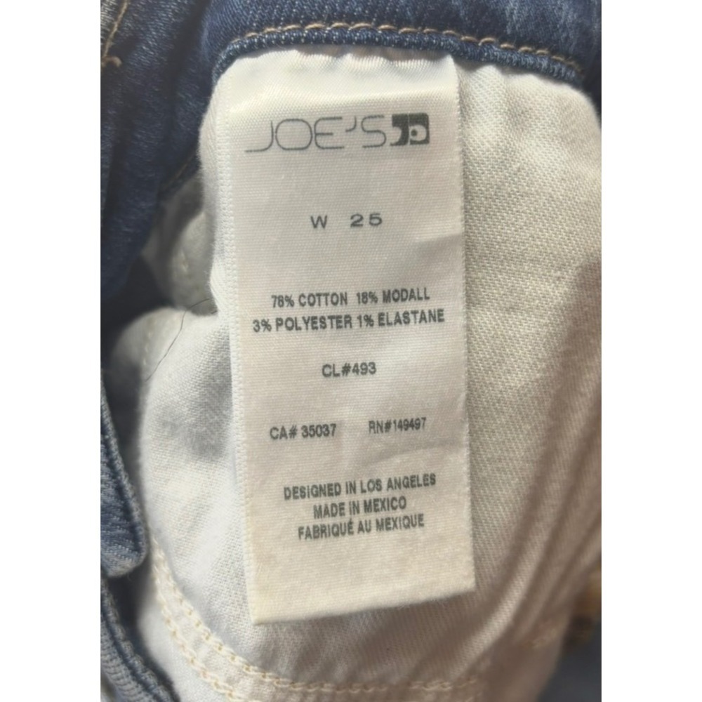 Joes Jeans Kerrigan Button Front Denim Skirt Medium Wash Blue Pencil Size 25 - Picture 3 of 4